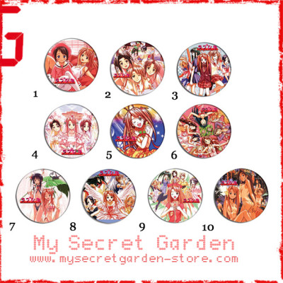 Love Hina ラブ ひな Anime Pinback Button Badge Set 1a or 1b ( or Hair Ties / 4.4 cm Badge / Magnet / Keychain Set )
